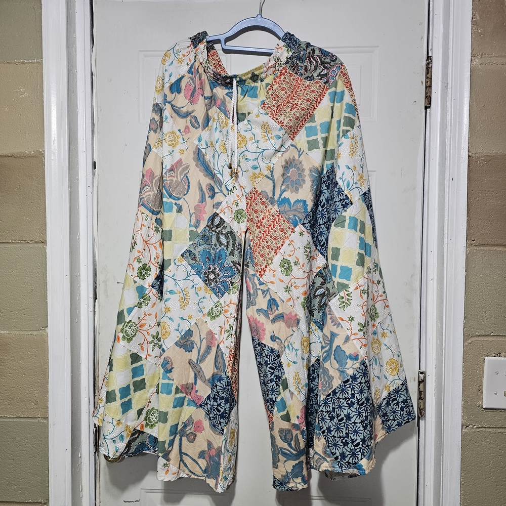 Colorful Patchwork Bohemian Pants